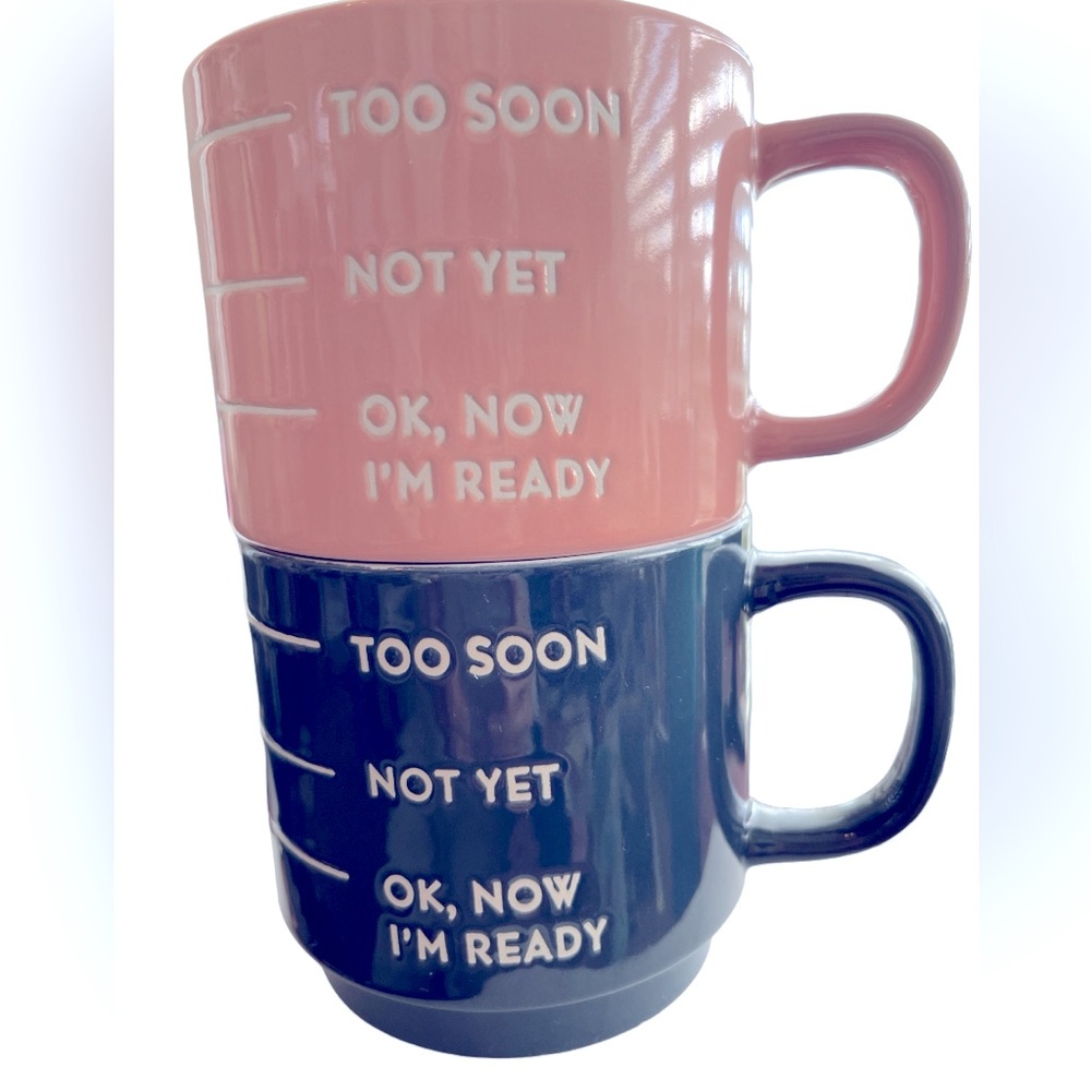 NEW COFFEE MUGS set of two